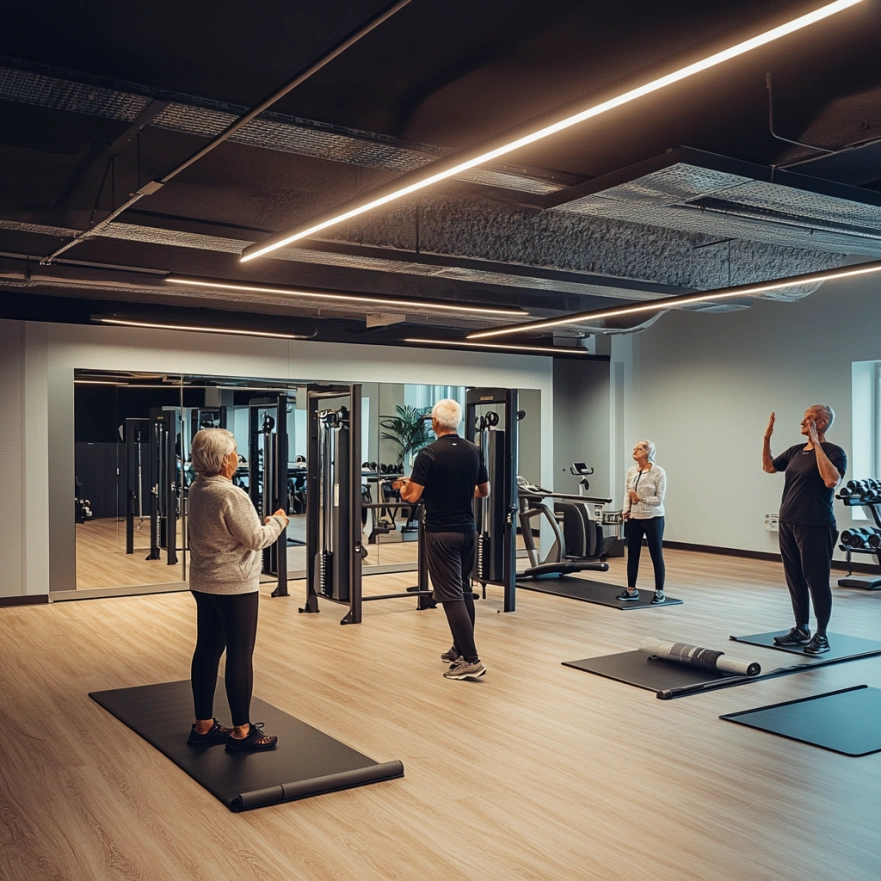 Зона для функціональних тренувань з опорними стійками