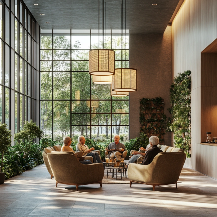 Зона відпочинку для спілкування після тренувань