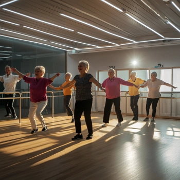 Танцювальний зал з поручнями